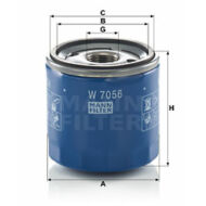W7056 Mann Filter olajszűrő