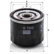 W7069 Mann Filter olajszűrő